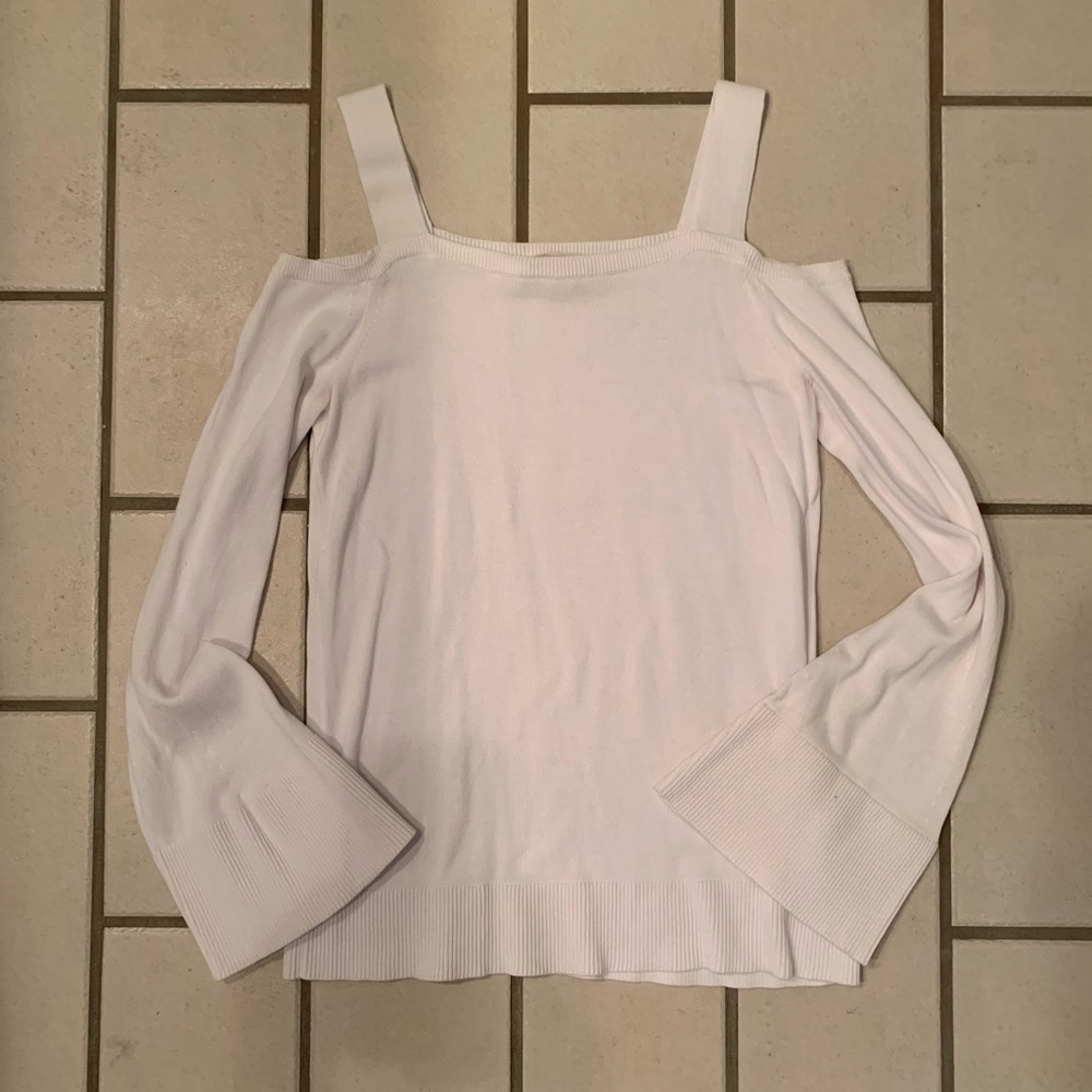 Michael Kors White Off the Shoulder Sweater